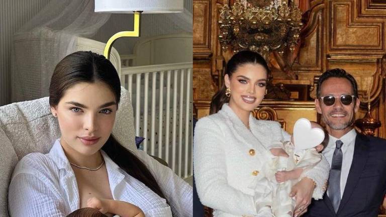 Marc Anthony y Nadia Ferreira revelan el rostro de su hijo después de 9 meses
