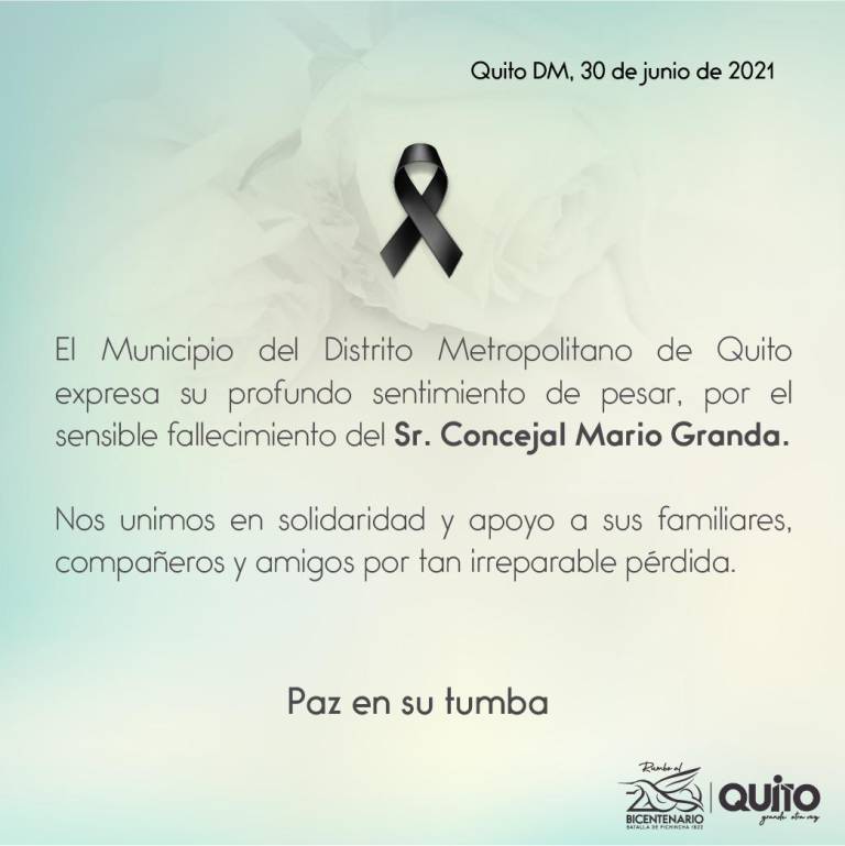 $!Así fueron los últimos días del concejal de Quito, Mario Granda
