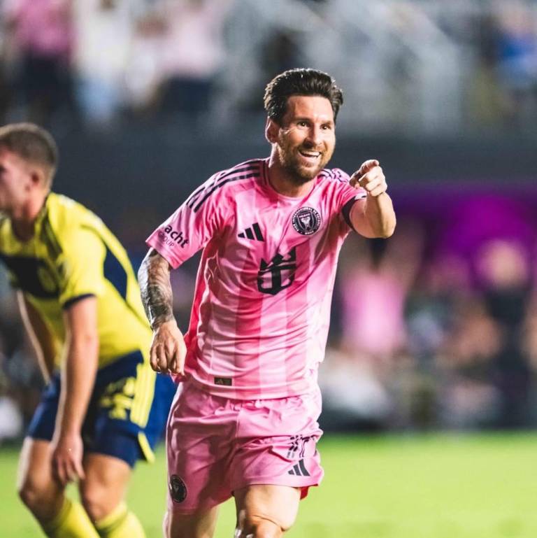 $!Lionel Messi celebrando un gol con el Inter Miami.
