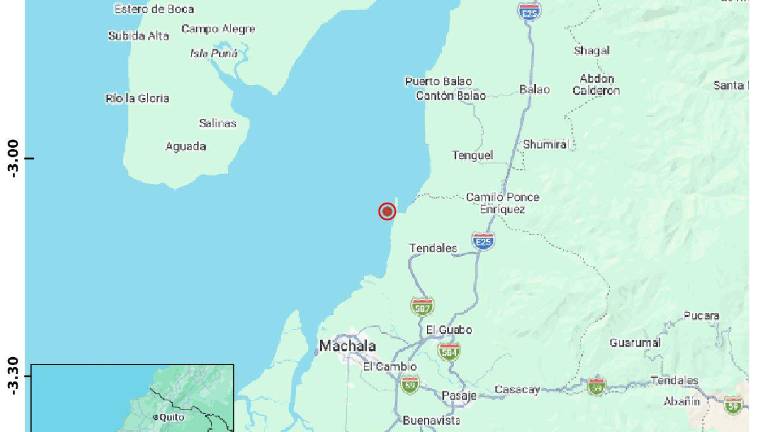 Tres sismos consecutivos sacudieron a la provincia de El Oro y Tumbes, norte de Perú