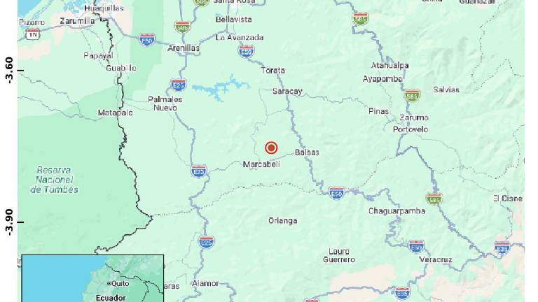 Sismo de magnitud 3,6 sacude El Oro este 15 de septiembre: el epicentro se ubicó cerca de Piñas