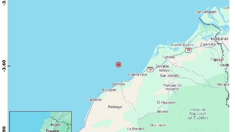 Sismo en la costa de Perú se sintió fuerte en localidades del sur de Ecuador