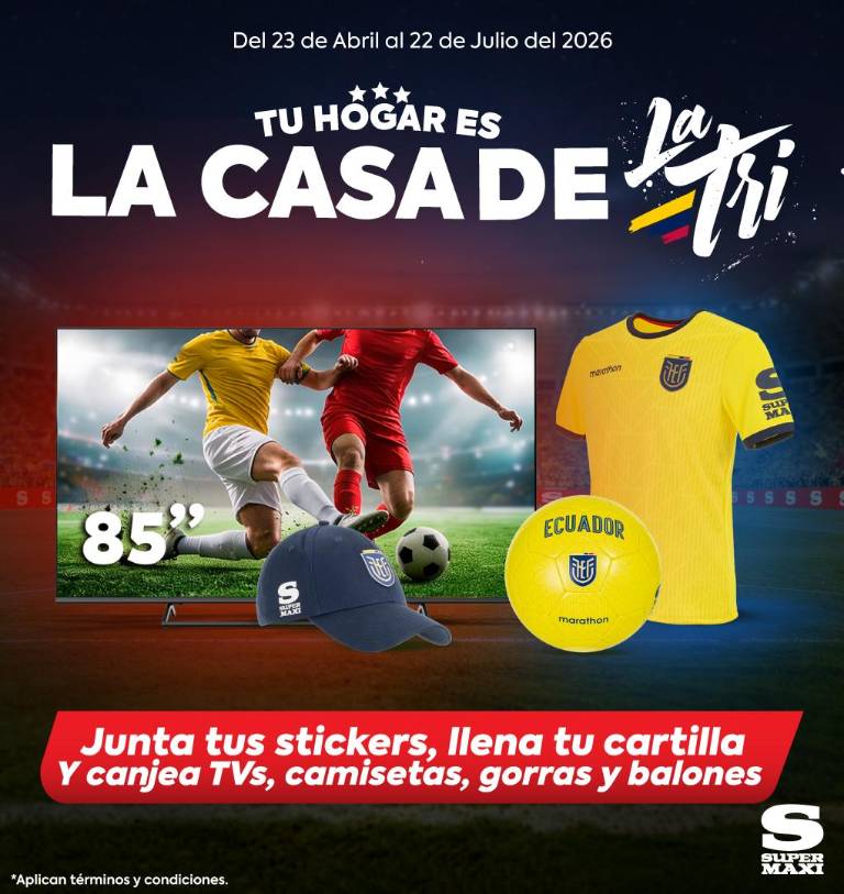 $!Tu Hogar será la Casa del Fútbol con Supermaxi y Megamaxi