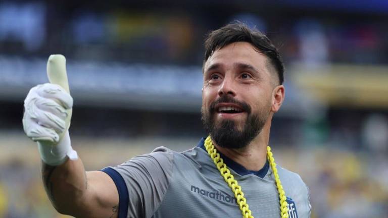 Hernán Galíndez disputando el Mundial 2026 con Ecuador.