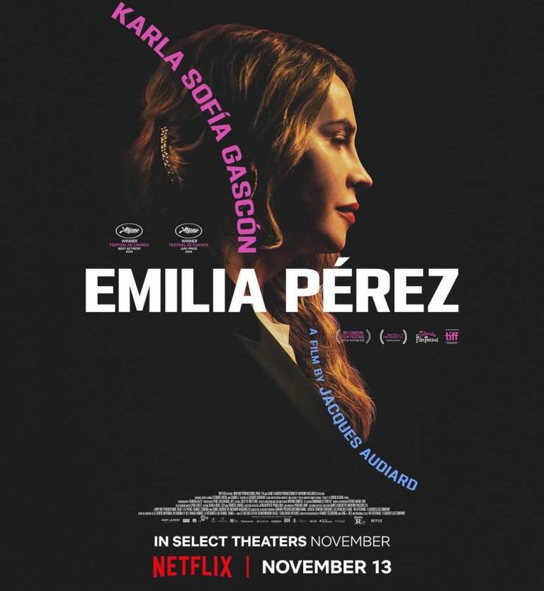$!Poster publicitario de la película narco musical Emilia Pérez.