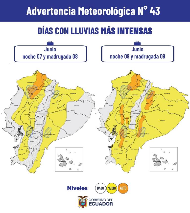 $!Advertencia meteorológica de lluvias intensas en el país.