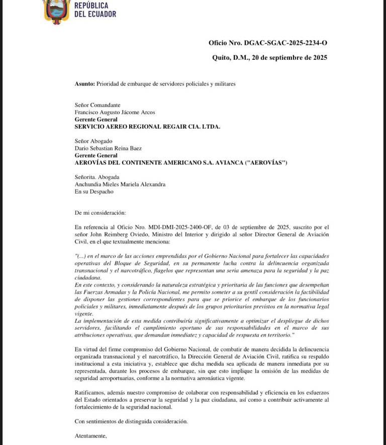 $!Resolución de la Dirección de Aviación Civil.