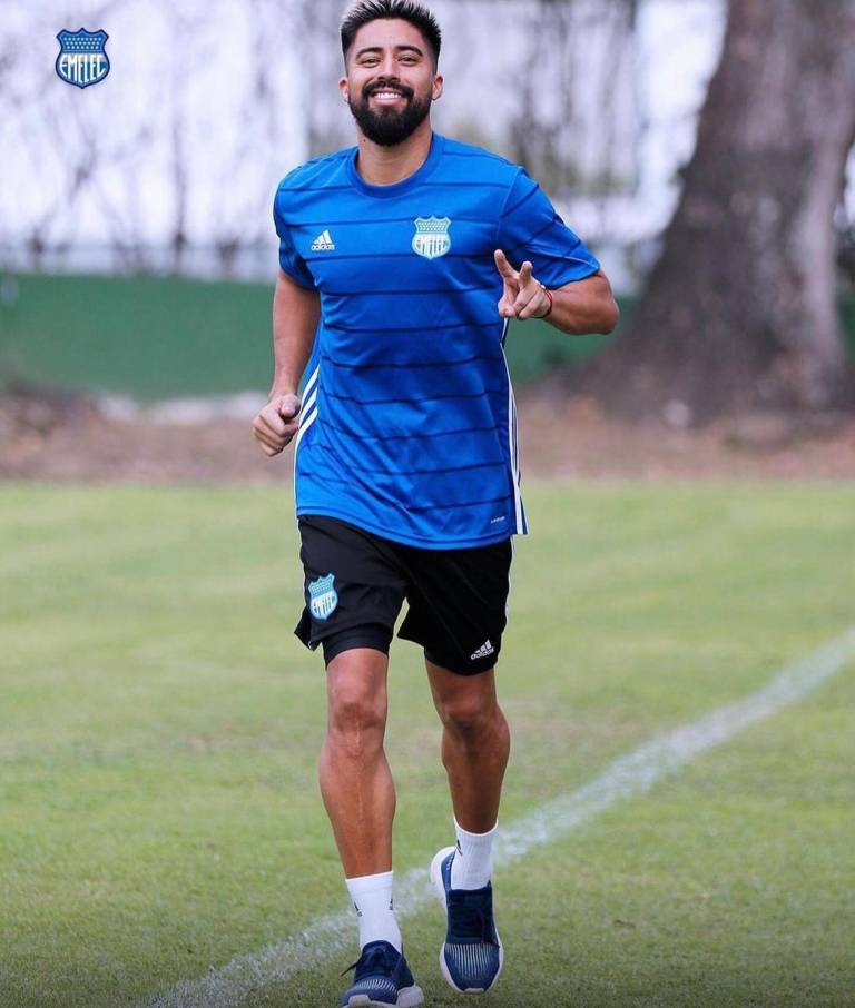 $!Christian Noboa en su primer día de entrenamiento en el CS Emelec de Guayaquil.