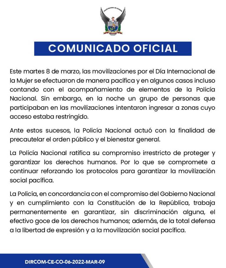 $!Bernarda Ordóñez reacciona ante denuncias de agresiones en el Día de la Mujer