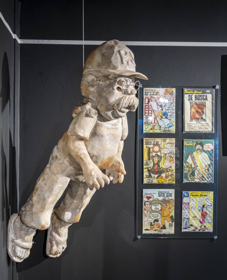 $!Una de las piezas de la exposición 'Rebelde, marginal y revoltoso: entre la metáfora y el panfleto'.