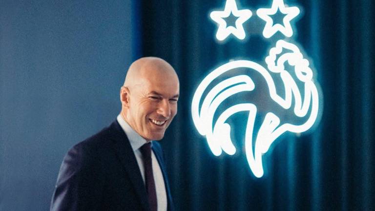 Zinedine Zidane, director técnico de Francia.