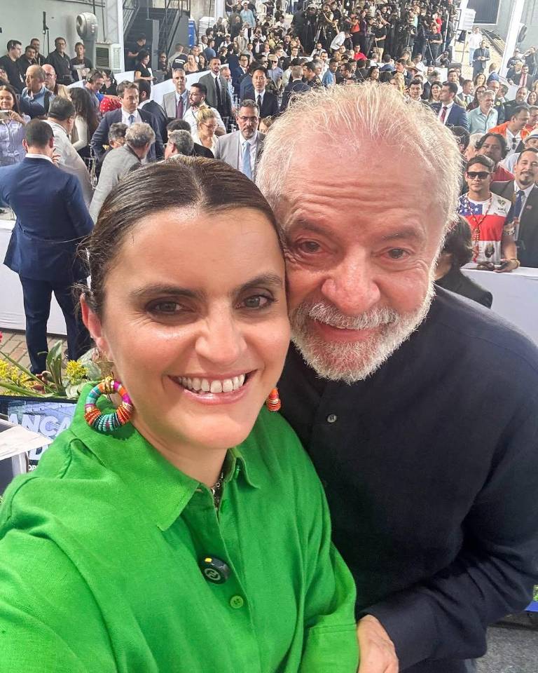$!Pinto posa junto a Lula da Silva en el acto inaugural.