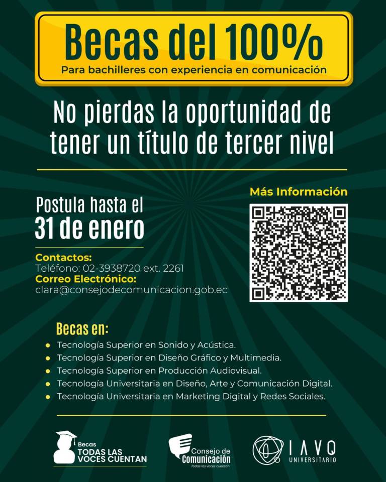 $!Becas del Consejo de Comunicación.