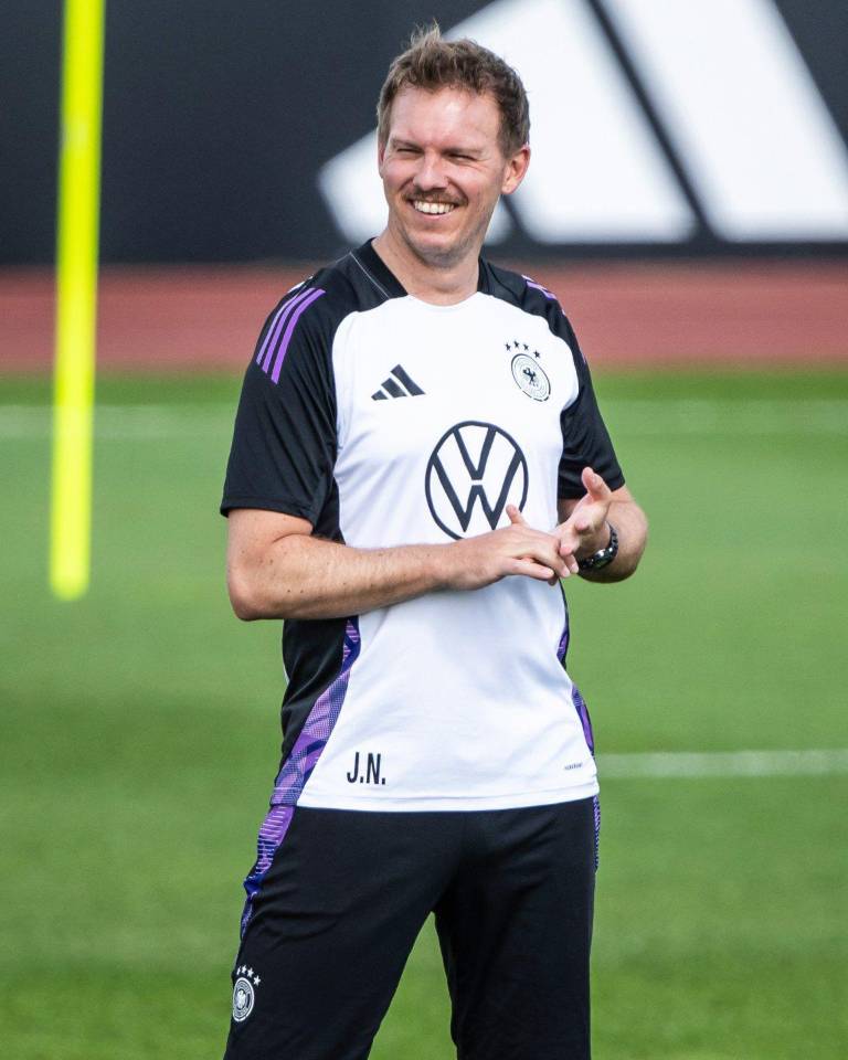 $!Julian Nagelsmann, entrenador de la Selección de Alemania, durante una práctica.