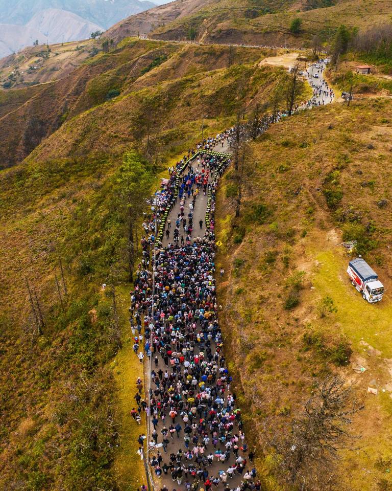 $!Miles de fieles participan en la Romería de la Virgen de El Cisne.