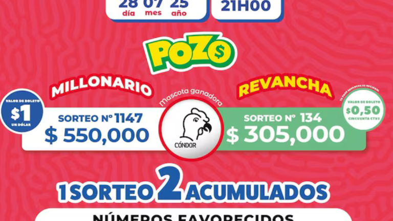 Pozo Millonario sorteo 1147: estos son los números ganadores y el premio acumulado