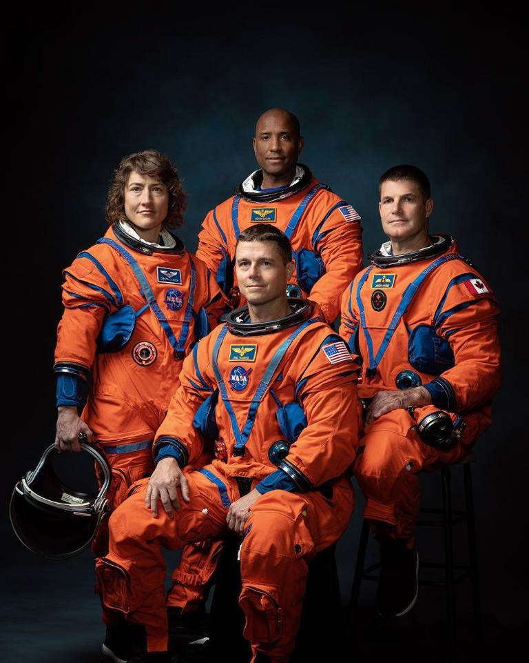 $!Tripulación de Artemis II: Reid Wiseman, Victor Glover, Christina Koch y Jeremy Hansen.