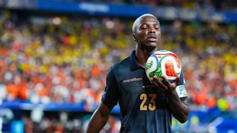 Moisés Caicedo, jugador de la selección de Ecuador.