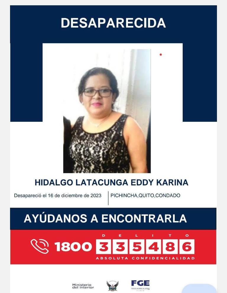 $!Ficha de la desaparición de Eddy Karina Hidalgo.