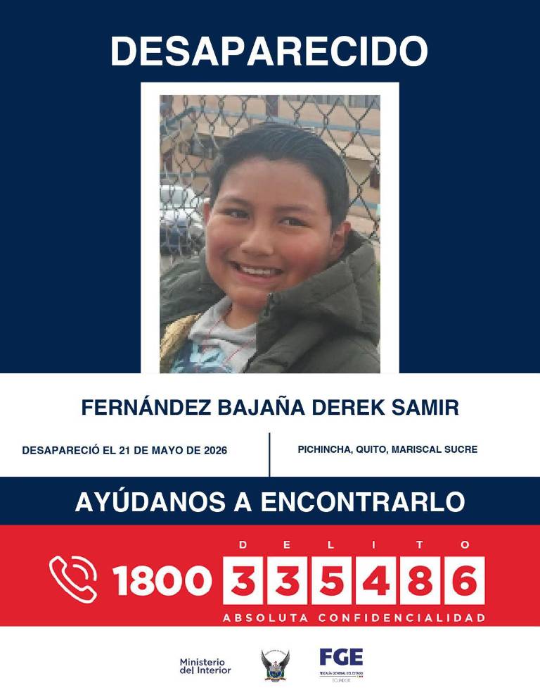 $!Notificación de la desaparición de Derek Fernández.