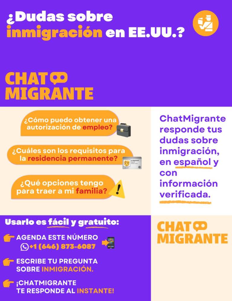 $!Información importante sobre ChatMigrante. (Foto: Factchequeado.)