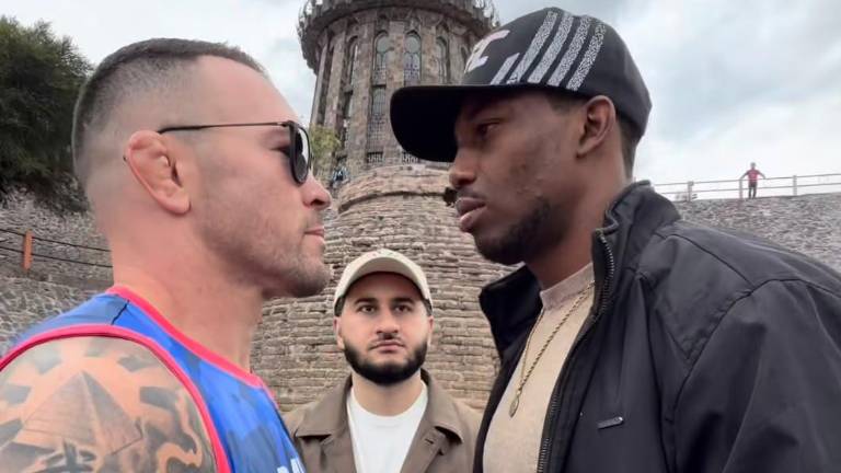 Colby Covington junto a Mayton Perea.