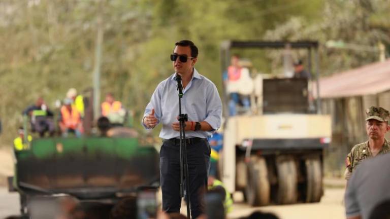 Foto referencia de Daniel Noboa en recorridos por el país