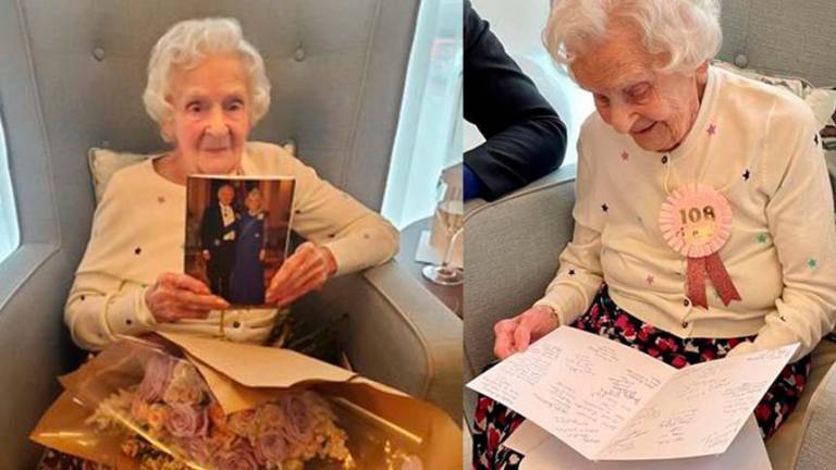 “Trabaja duro, pero festeja más”: El secreto de una mujer de 108 años para la longevidad