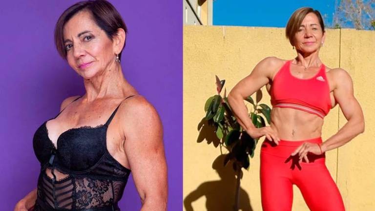 'Abuela fitness' se convierte en modelo de lencería a los 69 años