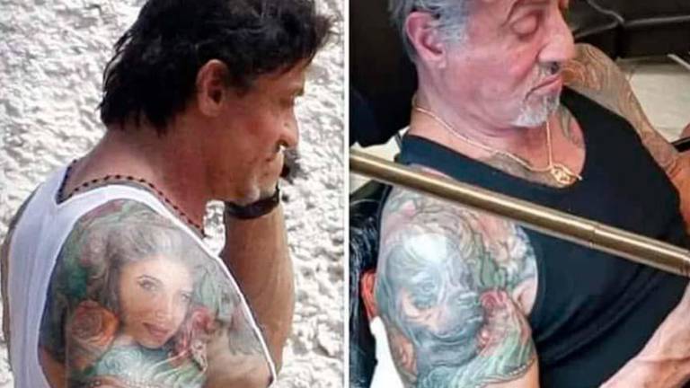 Sylvester Stallone se divorcia y cubre el tatuaje del rostro de su esposa