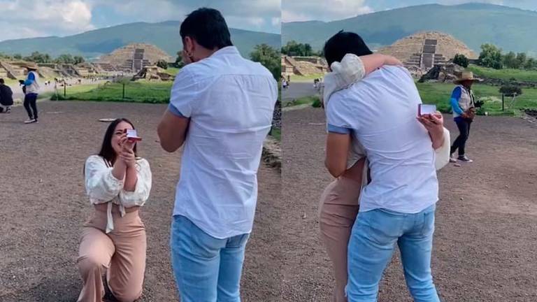 Mujer decidió pedirle matimonio a su novio y la propuesta se volvió viral