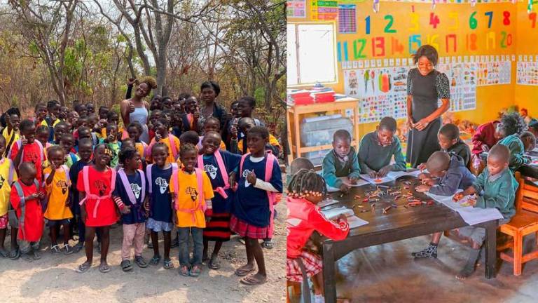 Maestra abandonó su vida en la ciudad y abrió una escuela en África con sus ganancias de Tik Tok