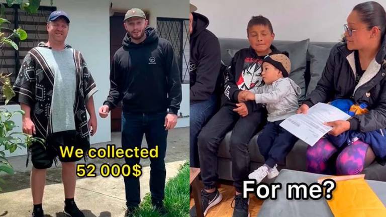 El influencer 'Loco Living' recolectó $52,000 en horas y obsequió una casa a familia ecuatoriana