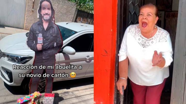 Abuelita recibe figura de cartón de Marco Antonio Solís y su reacción se volvió viral