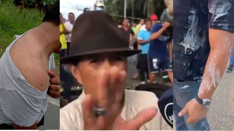 Flagelan, apedrean, amenazan con cuchillos y palos, y hasta lanzan morocho a periodistas durante protestas