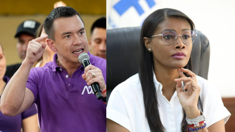 El presidente Daniel Noboa y la exfiscal Diana Salazar, quien actualmente es Embajadora en Argentina.