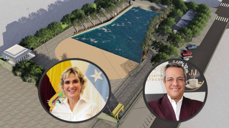 Pugna entre la alcaldesa Viteri y el exprefecto Jairala por construcción de piscina de más de $ 2 millones