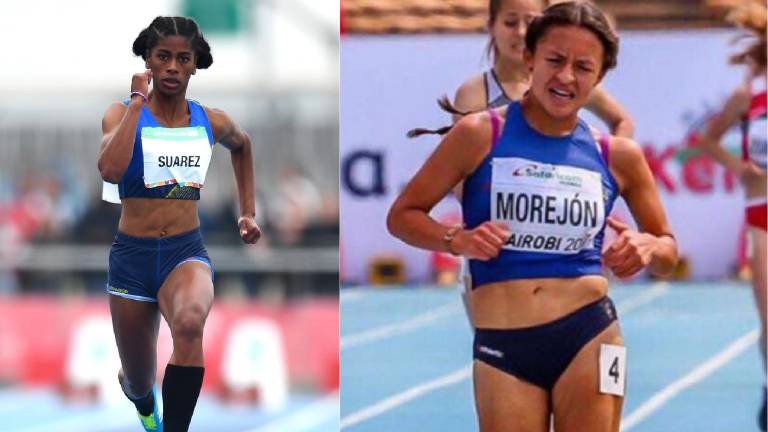 Anahí Suárez y Glenda Morejón se llevaron oro en Sudamericano Sub 23