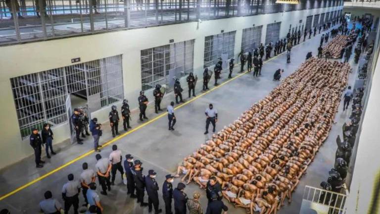 Cárcel de El Salvador. Foto: AFP
