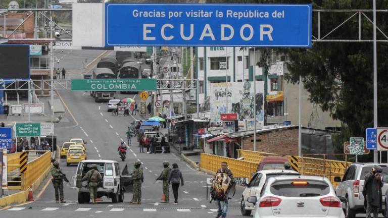 Puente de Rumichaca, frontera entre Colombia y Ecuador.
