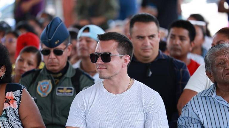 Me alegraría si (Trump) considera a Los Lobos, Los Choneros, Los Tiguerones grupos terroristas porque es lo que son, indicó Noboa.