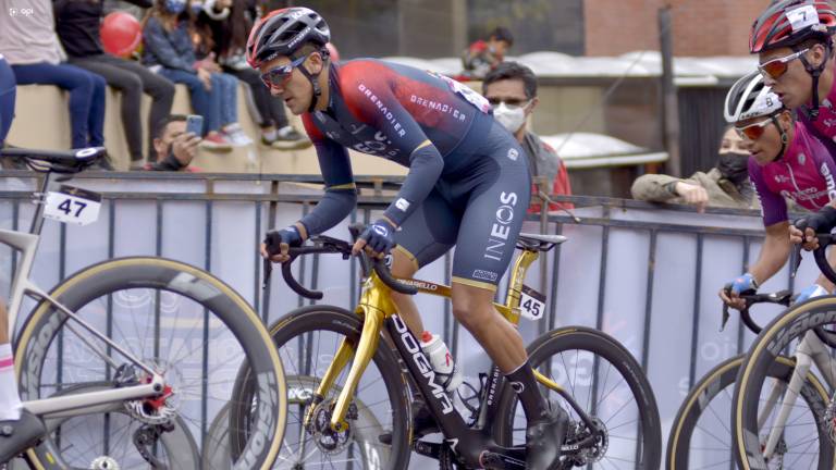 Richard Carapaz, durante el Campeonato Nacional de Ruta.