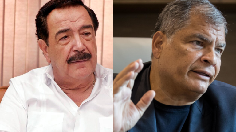 El exalcalde de Guayaquil, Jaime Nebot, y el expresidente Rafael Correa.