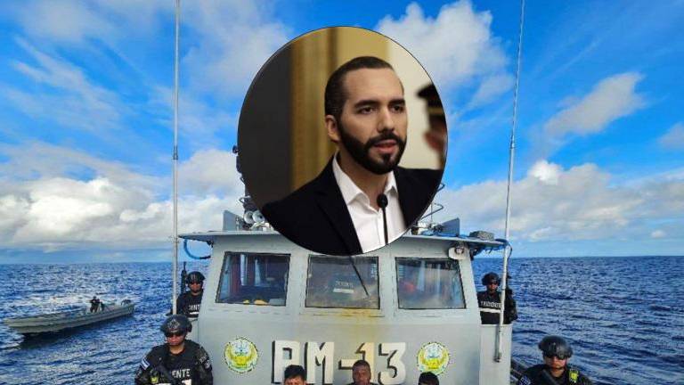 Bukele anuncia decomiso de dos toneladas de cocaína y captura de ecuatorianos que se transportaban en una lancha