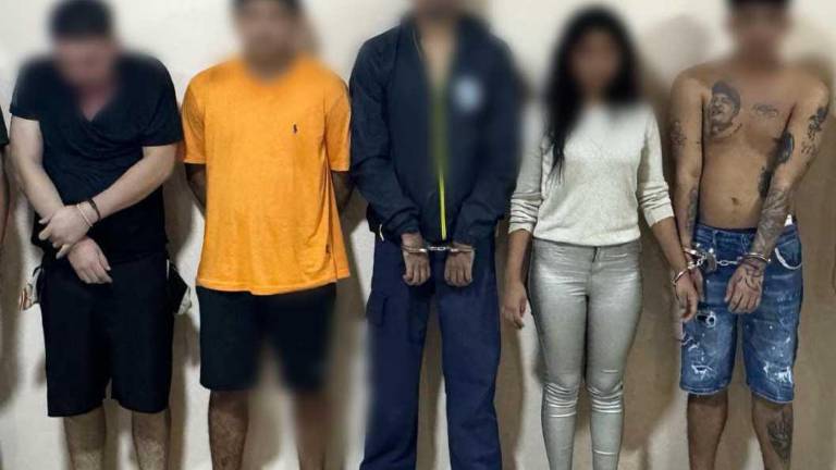 Cinco presuntos implicados en vacunas a locales comerciales fueron aprehendidos en Durán