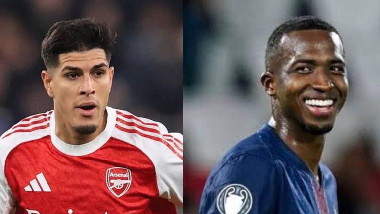 Piero Hincapié es jugador del Arsenal, mientras que Willian Pacho es jugador del PSG.
