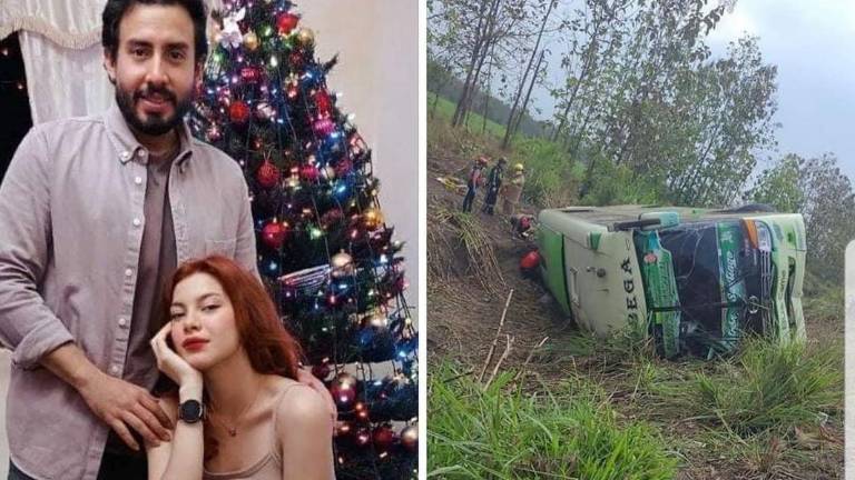 El actor Julio Cruz y su pareja, Gabriella Ordóñez, fallecieron en accidente de bus interprovincial