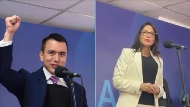 Así fue la llegada de los candidatos Daniel Noboa y Luisa González al lugar del debate