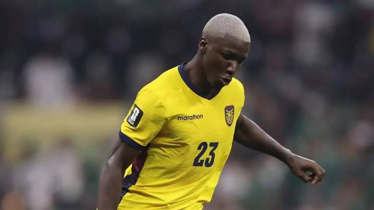Moisés Caicedo, jugador de la selección de Ecuador.