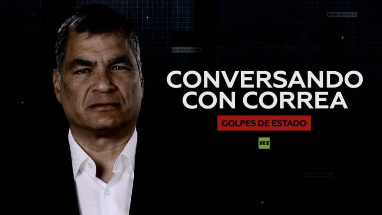 Rafael Correa, entrevistador estrella de RT, canal propagandístico de Putin
